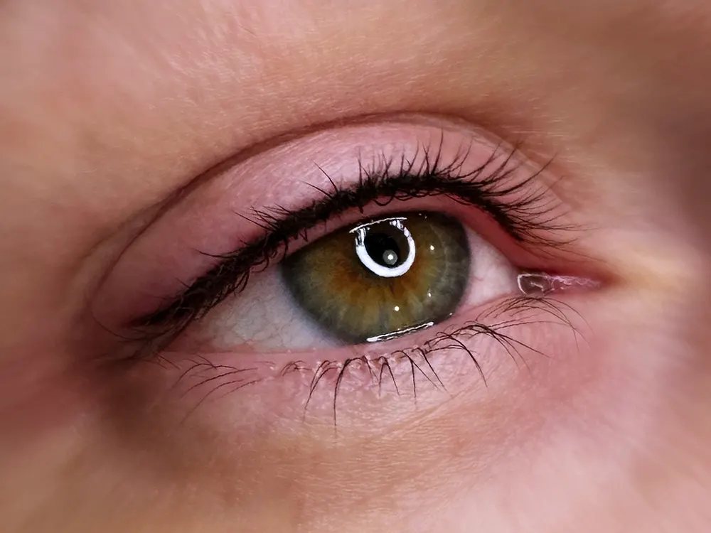 Cicás szemhéj tetoválás Budapesten, Orosz Gréta sminktetováló precíz munkája