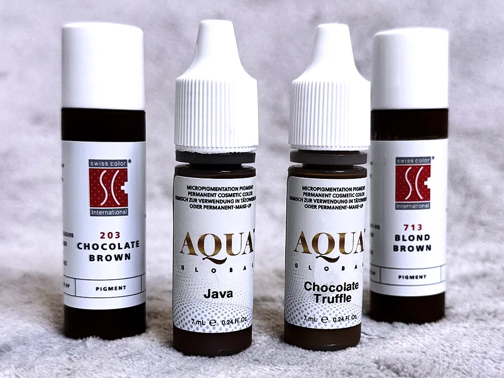 Sminktetoválás Budapest, Swiss Color és Aqua professzionális pigmentek szemöldök és szemhéj tetováláshoz